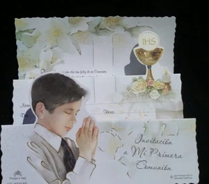 Invitaciones de Primera Comunion (Spanish First Communion Invitations)Nino    - Picture 1 of 12