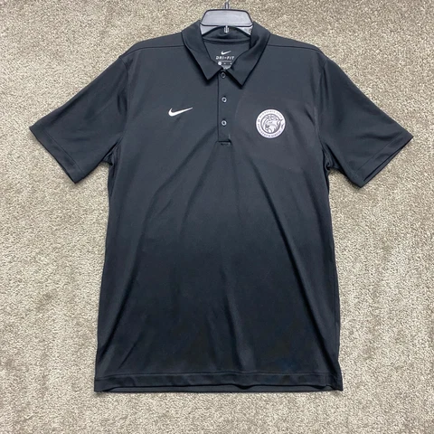 Minnesota Lynx Shirt Adult Medium Black Nike Dri Fit Polo WNBA Basketball Mens Cover