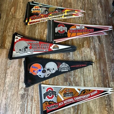 Huge Resellers Lot Of Ohio State Buckeyes Pennants 2006-2007 Nos Over 100 Pieces - Image 1 of 4