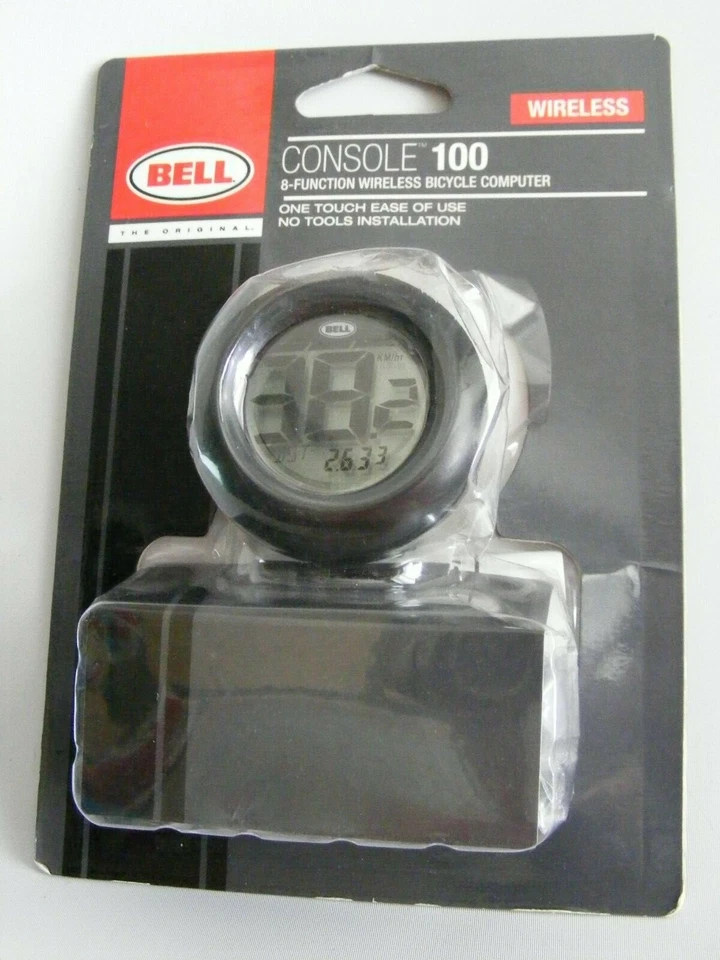Bell Console 100 Wireless Bicycle Computer 8 Function 7025146 One Touch - Image 1 of 4