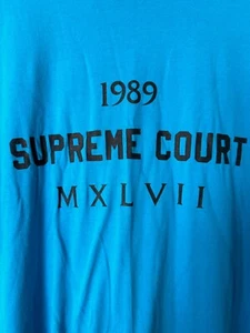 Camiseta De Colección Single Stitch Corte Suprema de Estados Unidos 1989 Para Hombres XL Azul Cuello Redondo - Imagen 1 de 6