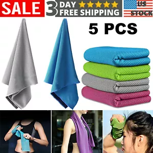 5er Pack Kühltuch Eistuch Chilly Neck Wrap für Sport Laufen Jogging Gym - Bild 1 von 17