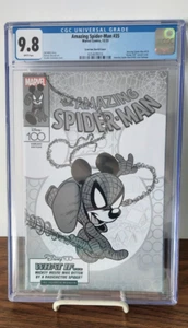 Amazing Spider-Man #35 CGC 9.8 1:100 Disney 100 Sciarrone B&W Sketch Cover 010 - Picture 1 of 4