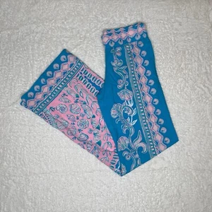 $128 Lilly Pulitzer Bal Harbour Palazzo Pant Sz XXS “Waterya Waiting For” - Picture 1 of 12