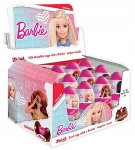 Zaini Barbie Surprise Milk Chocolate Eggs with Prize Inside 24 eggs Box - Picture 1 of 6