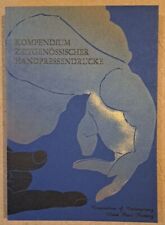 Kompendium Zeitgenössischer Handpressendrucke Bartkowiaks Forum Book Art.  2/199