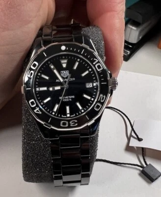 Reloj TAG HEUER WAY1390.BH0716 Acuario Hecho en Suiza Nueva Tienda Caja de Exhibición Tarjeta Foto 1 de 2