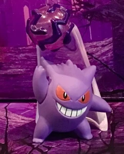 POKEMON GENGAR mit SCHATTENBALL Takara Tomy Kunststofffigur NINTENDO - Bild 1 von 4