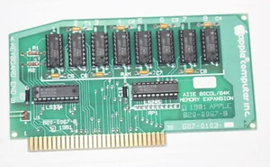 Vintage Apple IIe A2S2064 Desktop Part -80COL/64k Memory Expansion Card 607-0103 - Picture 1 of 9