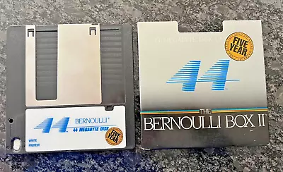 Vintage Iomega Bernoulli Box II High-Capacity 44 Megabyte Disk Cartridge in Case - Image 1 of 4