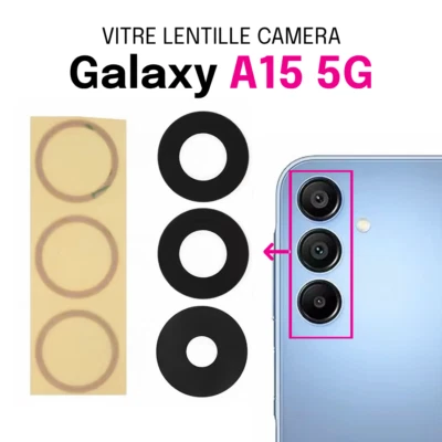 Pour Samsung Galaxy A15 5G (SM-A156B) vitre lentille appareil photo camera lens