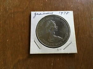 Bailiwick of Guernsey 1978 twenty five Pence Royal Visit Coin Elizabeth II // - Picture 1 of 2