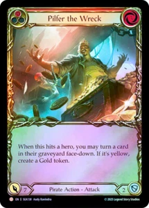 FAB COLD FOIL Pilfer the Wreck (Rojo) - Tarjeta Treasure Pack # 138 - Imagen 1 de 1