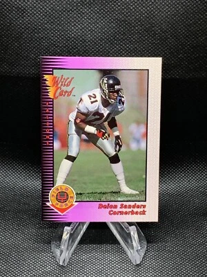 1992 Wild Card Field Force #12 Deion Sanders Atlanta Falcons - Image 1 of 2