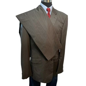 2pc 48XL; 42x36 Pronto Uomo Couture Suit Jacket Sport Coat Blazer Pants Taupe - Picture 1 of 21