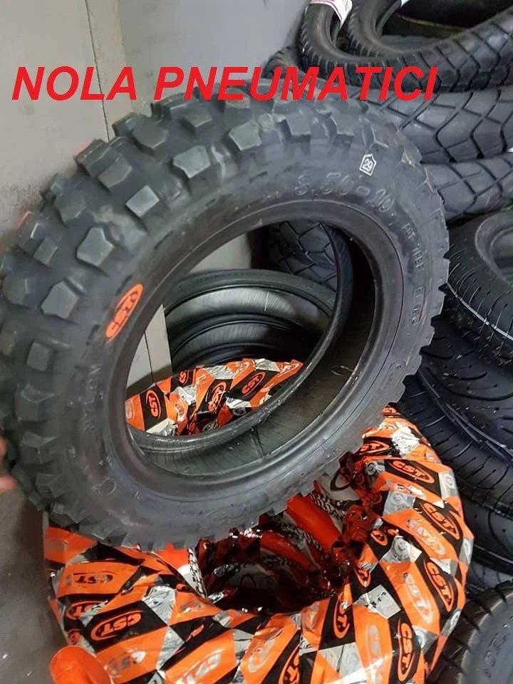 N°2 Pneumatici 3.50-10 56J 6 TELE CST C803 CROSS TUBELESS APE 50 DOT2023