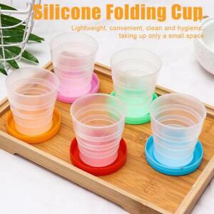 Folding Portable Collapsible Plastic Cup Drinking Mug Coffee Cups Telescopic
