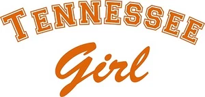 Tennessee Mädchen Sport Fußball Auto LKW Fenster Wand Laptop Vinyl Aufkleber Sticker - Bild 1 von 1