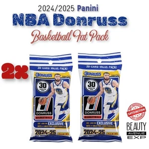 2 x 2024-25 Panini Donruss Basketball 30 Card Jumbo Value Cello Sealed Fat Pack - Picture 1 of 1