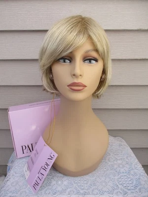 Peluca Paula Young MEG A1228 Talla PETITE Color 14/88A TRIGO DORADO Rubio Bob Foto 1 de 4