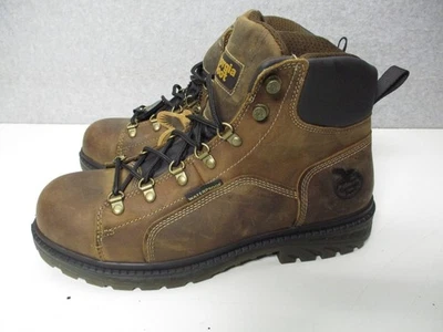 Botas impermeables Georgia Boot punta de acero cuero marrón para hombre talla 10 M Foto 1 de 4