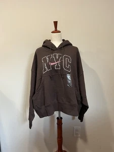 Nike Sportswear Women’s Phoenix Fleece Oversized Hoodie Brown Large HQ2980-237 - Picture 1 of 6