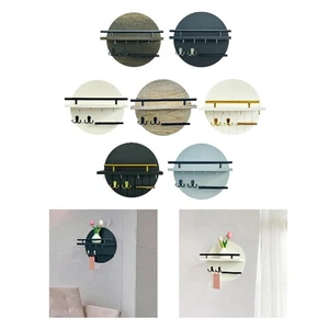 Key Holder Wall Mounted Wall Storage Rack Wood Multipurpose Key Hooks Mail - Picture 1 of 49