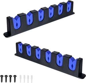 Horizontal Fishing Rod Storage Rack Holder Wall Mount, 6 Rod Fishing Pole Holder - Picture 1 of 7