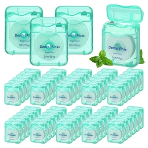 60 Pack Dental Floss Bulk Mint Flavored 50m Each Travel Dental Floss Oral1209 - Picture 1 of 6