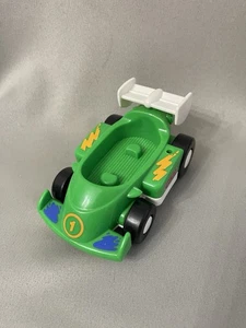 Fisher Price Little People VEHÍCULO DE CARRERAS VERDE coche de carreras 2 plazas 1998 - Imagen 1 de 7