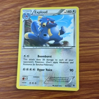 Exploud 85/119 Reverse Rare Holo XY Phantom Forces Vintage Pokemon Cards Mint NM - Image 1 of 2