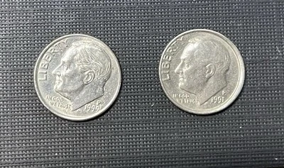 2 Roosevelt Dimes With Rim O C Error - Image 1 of 4