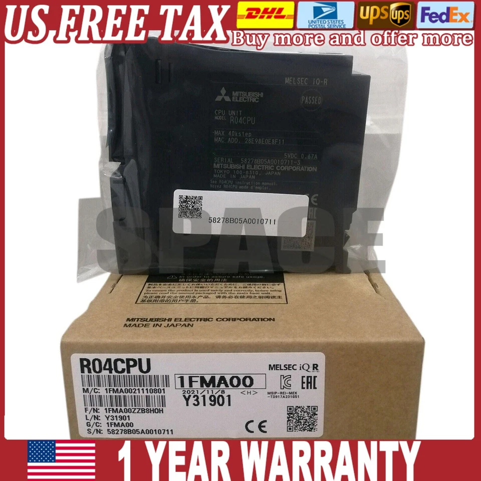 Mitsubishi R04CPU CPU Module R04CPU Fast - Image 1 of 1