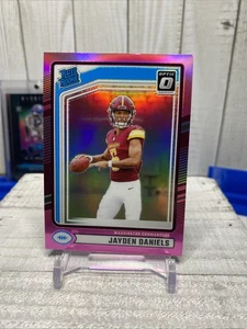 2024 Donruss Optic Jayden Daniels Pink Rated Rookie #248 Commanders - Picture 1 of 5