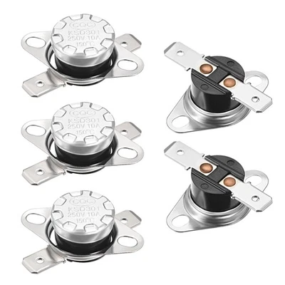 Temperature Control Switch Thermostat 150°C 10A N.C Normally Closed 5pcs - Image 1 of 4