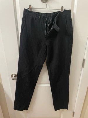 Lanvin Italian Men’s Striped Pants Size 46 - Image 1 of 4