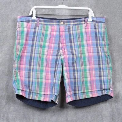 Pantalones Cortos POLO RALPH LAUREN GOLF Reversibles a Cuadros 9" Algodón Azul Marino Para Hombres Talla 38 Foto 1 de 4