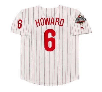 Ryan Howard 2008 Philadelphia Phillies World Series White Jersey Men’s Large - Image 1 of 3