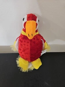 Stuffed Parrot Plush Stuffed Red Parrot Vending Toy Star Bird Claw - Picture 1 of 6
