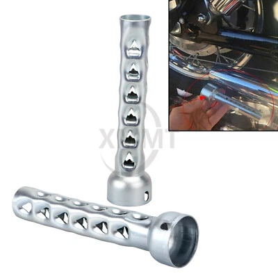 Вставка глушителя с длинной перегородкой 8 дюймов подходит для выхлопных труб 2 дюйма для Harley Honda Susuki Indian - Изображение 1 из 4