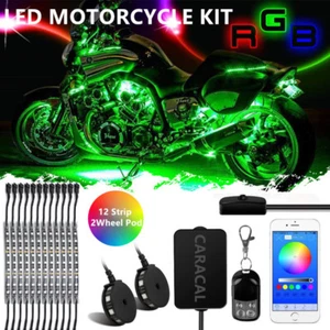 bluetooth LED Motorcycle Underglow Accent Light For Harley Davidson Blackline - Bild 1 von 11