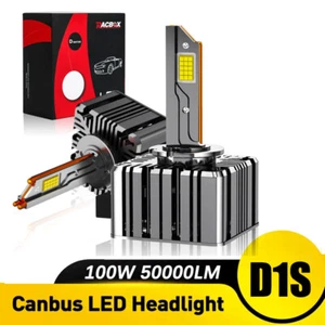 D1S D1R LED Headlight Kit Bulbs 9070 CSP 6500K 3 Copper Replace Conversion Lamp - Picture 1 of 12
