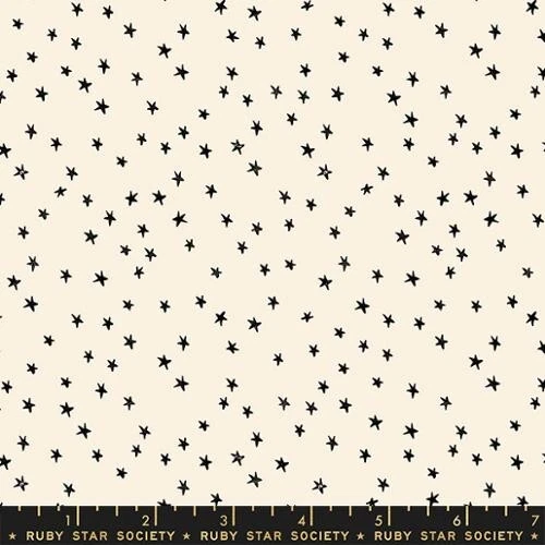 1/4 Yard 9x42 Ruby Star Society "Starry" Mini Natural Black Quilt Cotton - Image 1 of 1
