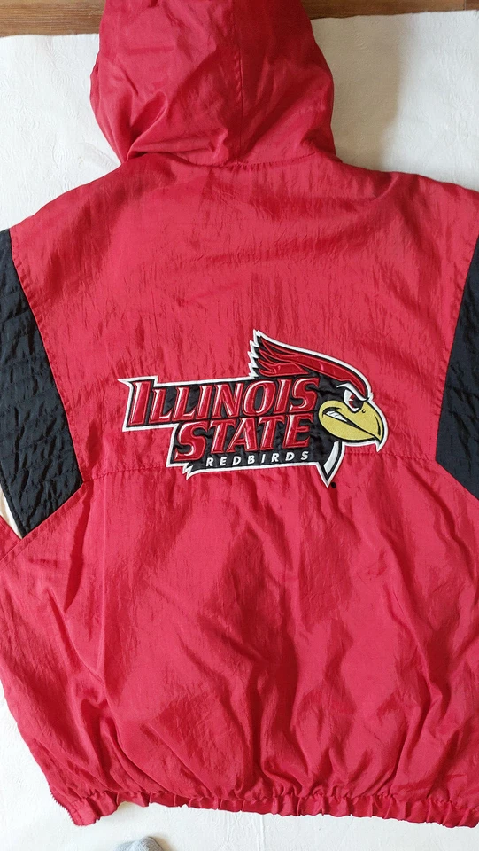 Mens Illinois State University pullover hoodie puffer jacket men XL mens Bird - Image 1 of 4