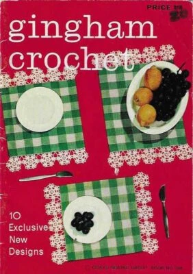 GINGHAM CROCHET BOOK: 10 EXCLUSIVE NEW DESIGNS SEWING PATTERN - Image 1 of 4