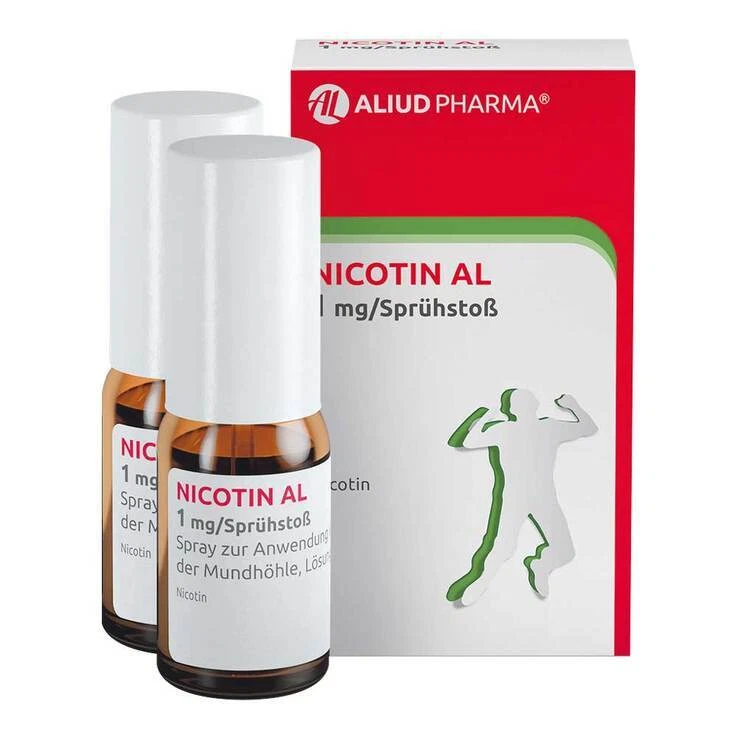 NICOTIN AL 1mg/Sprühstoß Spray · 2 St · PZN 16086334 - Bild 1 von 1