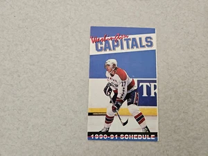 ES23 Washington Capitals/Bullets 1990/91 NHL/NBA Hockey Pocket Schedule - Bud - Picture 1 of 3