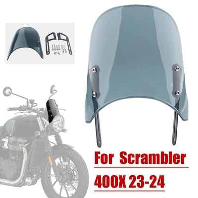For Triumph Bonneville T100 T120 Thruxton 900 Smoke Front Windshield Windscreen - Image 1 of 4