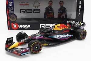 MODELLINO AUTO STATICO BURAGO RED BULL F1 RB19 VERSTAPPEN MIAMI GP 2023 1/18 - Foto 1 di 10