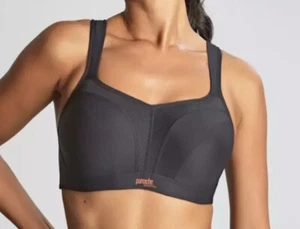 NWT Panache Power Wired Sports Bra 36B Black 5021 - Picture 1 of 3